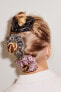 Фото #2 товара Набор из трех блестящих резинок для волос, со сборками ZARA