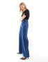 Фото #3 товара ASOS DESIGN wide leg jean with belt in rinse