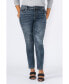 Фото #1 товара Plus Size High Rise Ankle Skinny Jeans