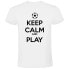 KRUSKIS Keep Calm And Play Football short sleeve T-shirt Белый, S - фото #1