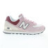 Фото #1 товара New Balance 574 U574OY2 Mens Pink Suede Lace Up Lifestyle Sneakers Shoes