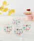 Фото #1 товара Spring Bliss Stemless Wine Glasses, Set of 4
