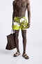 ABSTRACT PRINT REGULAR SWIMMING TRUNKS