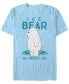 Фото #1 товара Men's We Bare Bears Ice Bear Will Protect You Short Sleeve T- shirt