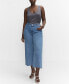 Фото #4 товара Women's High Waist Culotte Jeans