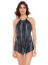 Фото #1 товара Magicsuit Jeannie Goldie Underwire Bra Romper One Piece Swimsuit, Black, 16