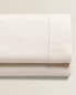 Фото #2 товара (300 thread count) sateen flat sheet with trim