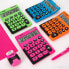 MILAN Display Box 6 Desktop 10 Digit Calculators Duo Assorted Colors