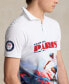 Фото #4 товара Men's Team USA Mesh Graphic Polo Shirt