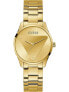 Фото #1 товара Guess Damen Armbanduhr Emblem goldfarben GW0485L1 36 mm