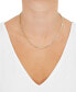 ფოტო #2 პროდუქტის Polished Foldover Heart Link 18" Chain Necklace in 14k Gold