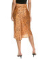 Фото #2 товара Юбка миди City Sleek с принтом женская коричневая S