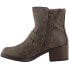 Code West Trinity Zippered Womens Brown Casual Boots CW116-265