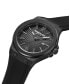 ფოტო #2 პროდუქტის Men's Classic Black Silicone Watch 43mm