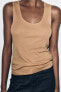 SLEEVELESS RIBBED TOP