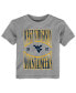 ფოტო #1 პროდუქტის Toddler Boys and Girls Heather Gray West Virginia Mountaineers Top Class T-shirt