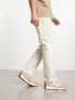Pacsun patchwork relaxed jeans in beige