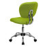 Фото #2 товара Mid-Back Apple Green Mesh Swivel Task Chair With Chrome Base