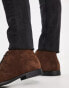 Фото #6 товара ASOS DESIGN chukka boots in brown faux suede