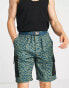 Фото #1 товара South Beach utility pocket shorts in camo print