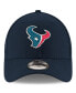 Фото #3 товара Бейсболка регулируемая New Era Houston Texans Лига для мужчин и женщин, темно-синяя