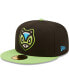 Men's Black, Green Ardillas Voladoras de Richmond Copa De La Diversion 59FIFTY Fitted Hat