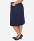 Фото #4 товара Plus Size Classic Stretch Waist Skirt