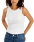 Women's Ribbed Crewneck Tank, Created for Macy's