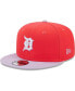 Фото #1 товара Men's Red, Purple Detroit Tigers Spring Basic Two-Tone 9FIFTY Snapback Hat