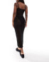 Фото #4 товара Aria Cove sequin knit cami maxi beach dress in black