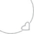 Decent silver bracelet Heart with zircons Silver LPS05AWV25