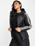 Фото #1 товара adidas Originals slim trefoil puffer jacket in black