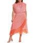 Фото #1 товара Draper James Smocked Maxi Dress Women's Pink 3X
