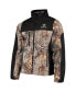 Men's Realtree Camo and Black New Orleans Saints Circle Hunter Softshell Full-Zip Jacket