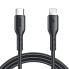 Kabel przewód do iPhone Flash-Charge Series USB-C - Lightning 30W 1m czarny