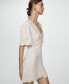 Women's Embroidered Short Dress 6 - фото #7