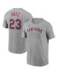 Фото #2 товара Men's Javier Baiez Heathered Gray New York Mets Name Number T-shirt