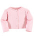 ფოტო #4 პროდუქტის Baby Girls Baby Organic Cotton Dress and Cardigan 2pc Set, Coral Garden