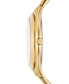 Women's Slim Runway Three-Hand Gold-Tone Stainless Steel Watch 42mm
