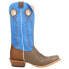 Фото #1 товара Justin Boots Ranker 13" Wide Square Toe Cowboy Mens Blue, Brown Casual Boots JP