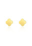 ფოტო #1 პროდუქტის Gold Clover Earrings