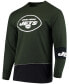 ფოტო #3 პროდუქტის Men's Green, Black New York Jets Angle Long Sleeve T-shirt