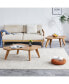 Modern Wood Coffee Table, Cloud Shape, Multipurpose