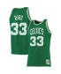 Фото #1 товара Men's Larry Bird Kelly Green Boston Celtics Big and Tall Hardwood Classics Jersey