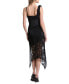 Women's Lace Asymmetrical Midi Dress