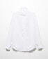 Фото #5 товара Men's Slim-Fit Textured Cotton Dress Shirt