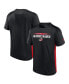 Фото #4 товара Men's Black, Red Carolina Hurricanes Authentic Pro Rink Tech T-Shirt