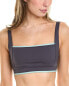 Ivl Collective Contrast Square Neck Bra Women's Grey 2