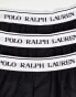 Фото #8 товара Polo Ralph Lauren 3 pack woven boxers in black with logo waistband