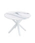 Фото #3 товара 42.1" Mid-Century White Dining Table for 4-6 People